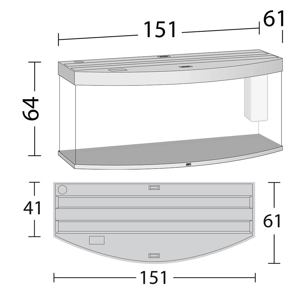 Juwel Aquarium VISION 450 LED Sort